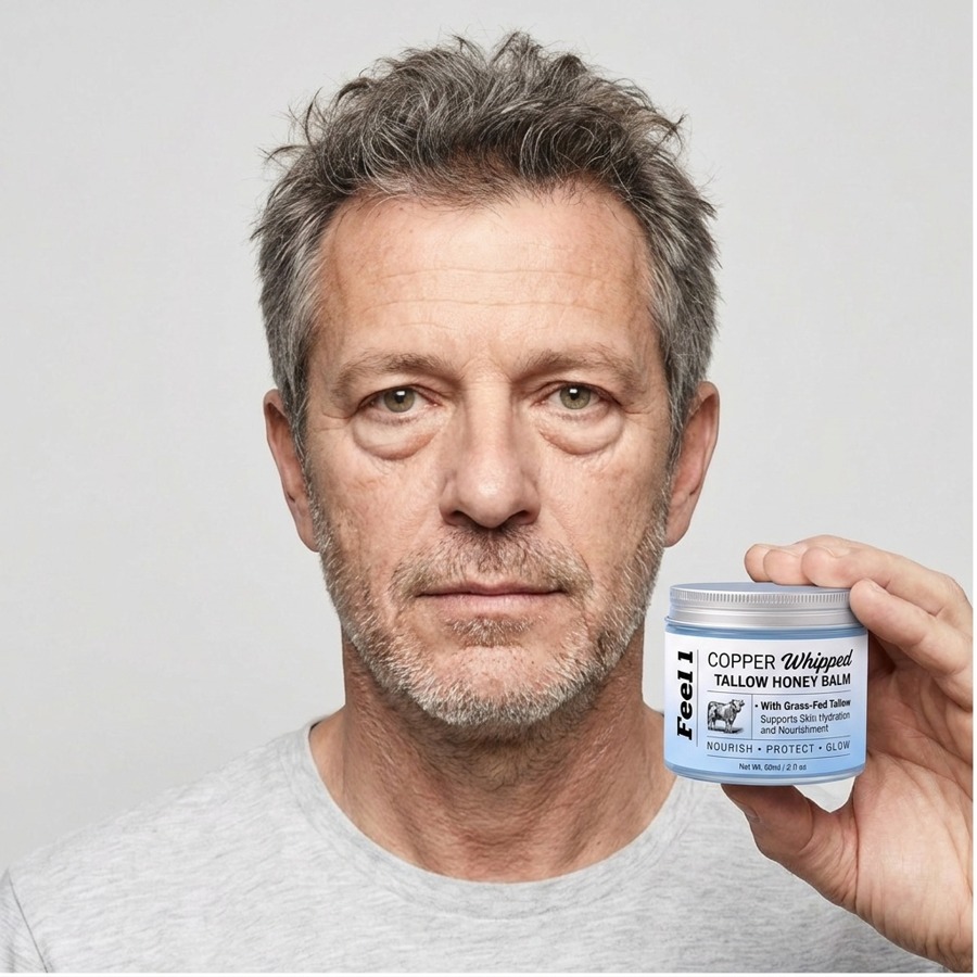 Test participant with the product