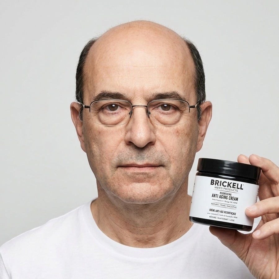 Test participant with the product