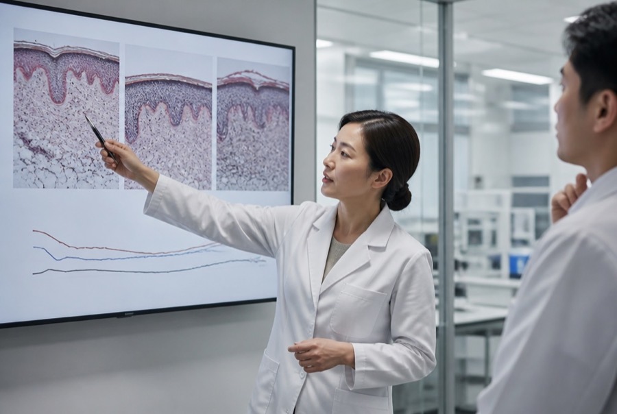 Korean television segment on skin regeneration