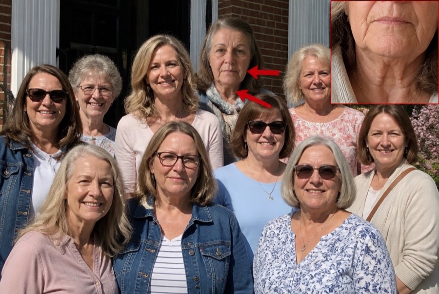 Church group photo on the front steps