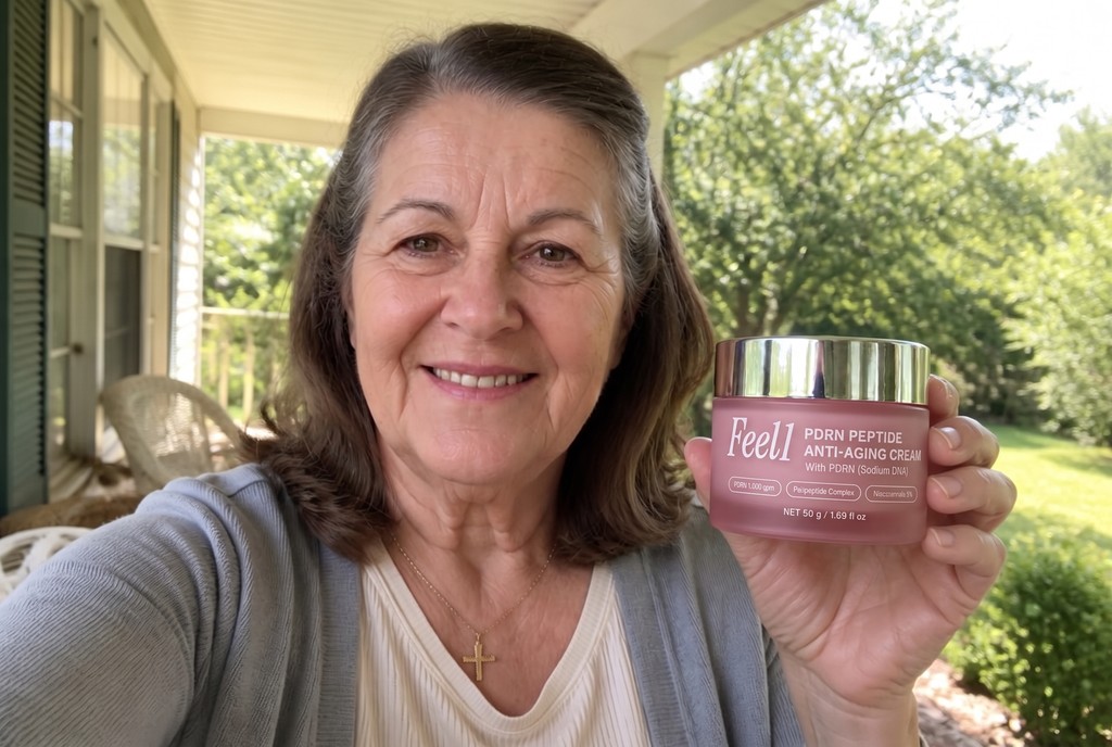 Feel1 PDRN Peptide Anti-Aging Cream jar